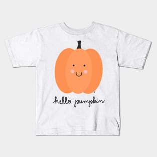 Cute Hello Pumpkin Kids T-Shirt